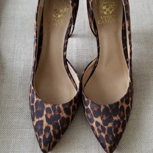 Vince Camuto leopard print heels